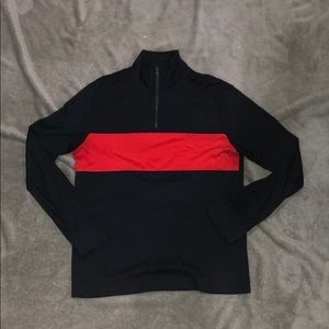 Quarter-zip long sleeve shirt